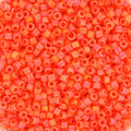 Miyuki Delica - Opaque Matte Orange AB 11/0, 5 gram Miyuki