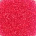 Miyuki Delica - Transparent Dyed Bubblegum Pink 11/0, 5 gram Miyuki