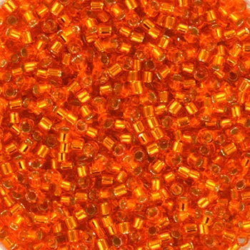 Miyuki Delica - Silver Lined Orange 11/0, 5 gram Miyuki