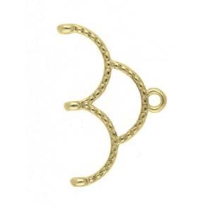 Cymbal Element - Skaloti III Antique Brass Plated 2-pack Beadsmith