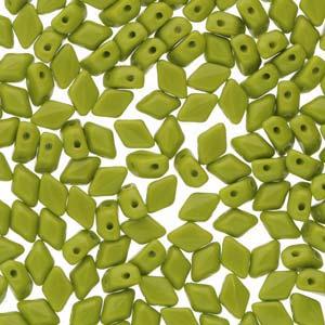 Matubo Mini Gemduo - Opaque Green 6x4mm, 5 gram Matubo