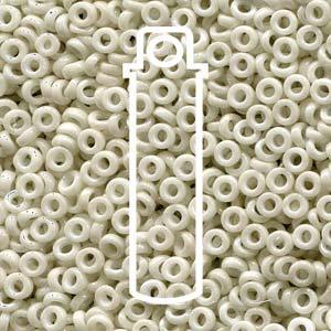 Miyuki Spacer - Opaque Limeston Luster 3x1.3mm 8 gram Miyuki