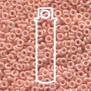 Miyuki Spacer - Semi-matte Opaque Salmon 3x1.3mm 8 gram Miyuki