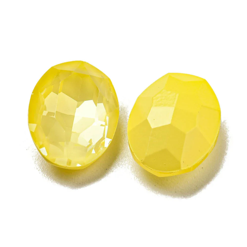 Kinesisk strass - Oval Sorbet Jonquil 14x10mm 1 styck Hilmas Pyssel