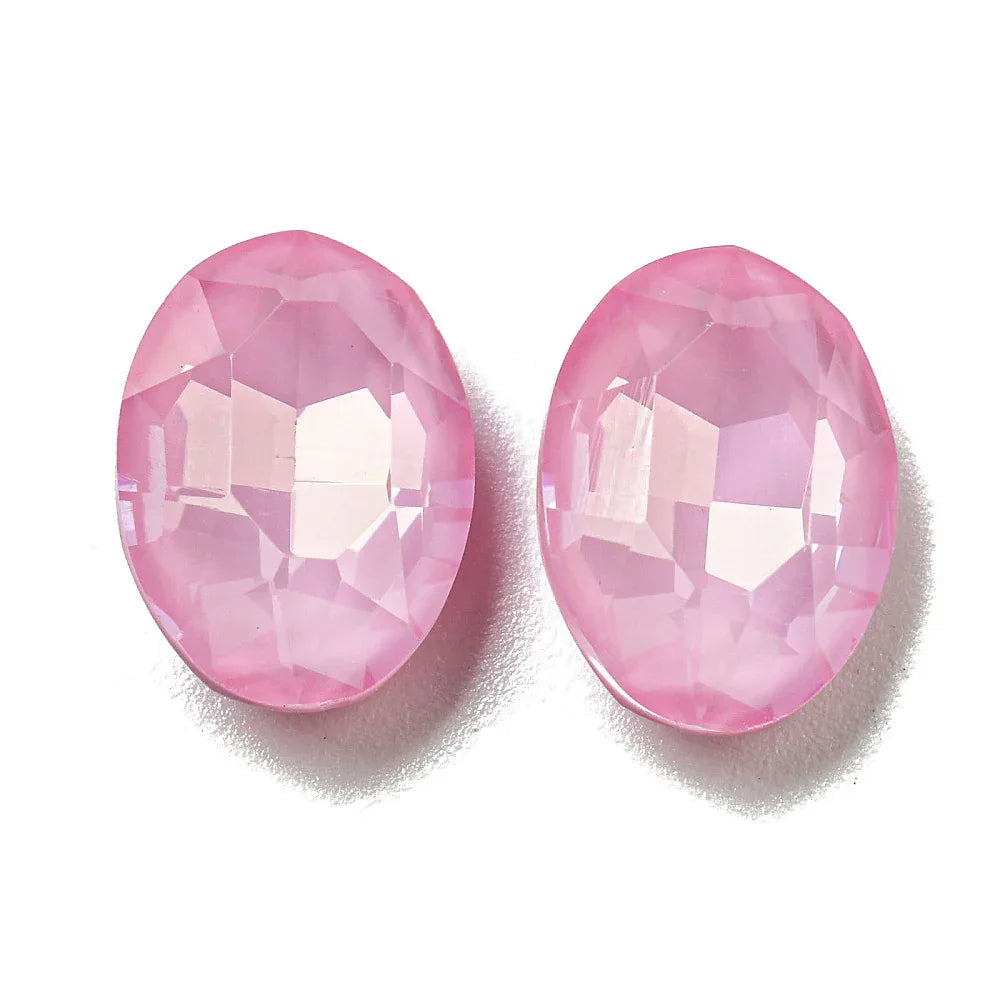 Kinesisk Strass - Oval Sorbet Rosaline 14x10mm 1 Styck Hilmas Pyssel