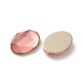 Facetterad Flatback - Oval Padparadscha 14x10mm 1 styck Hilmas Pyssel