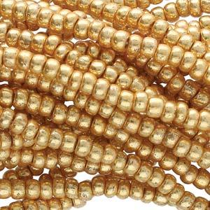 Tjeckiska seed beads - Gold Met 11/0, 17 gram Preciosa