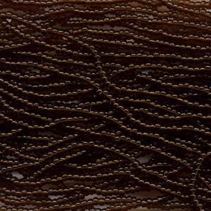 Tjeckiska seed beads - Dk Topaz 11/0, 17 gram Preciosa