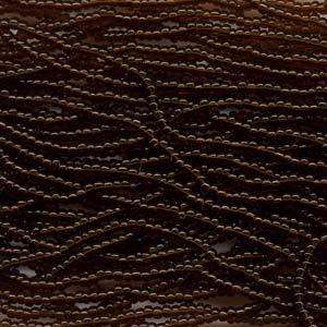 Tjeckiska seed beads - Dk Topaz 11/0, 17 gram Preciosa