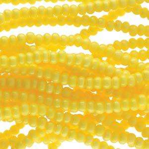 Tjeckiska seed beads - Op Yellow Dyed Terra 11/0, 17gram Preciosa