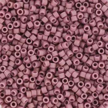Miyuki Delica - Opaque Glazed Frosted Plum 11/0, 5 gram Miyuki