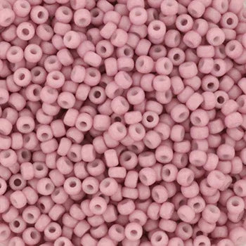 Miyuki Seed Beads - Opaque Matte Antique Rose 11/0, 10 gram Miyuki