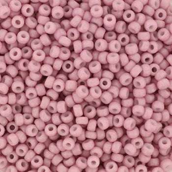 Miyuki Seed Beads - Opaque Matte Antique Rose 11/0, 10 gram Miyuki