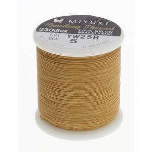 Miyuki Beading thread - Gold, 1 Rulle Miyuki
