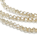 Glaspärlor Bicone - Peachpuff, 3,7mm, 1 sträng Hilmas Pyssel