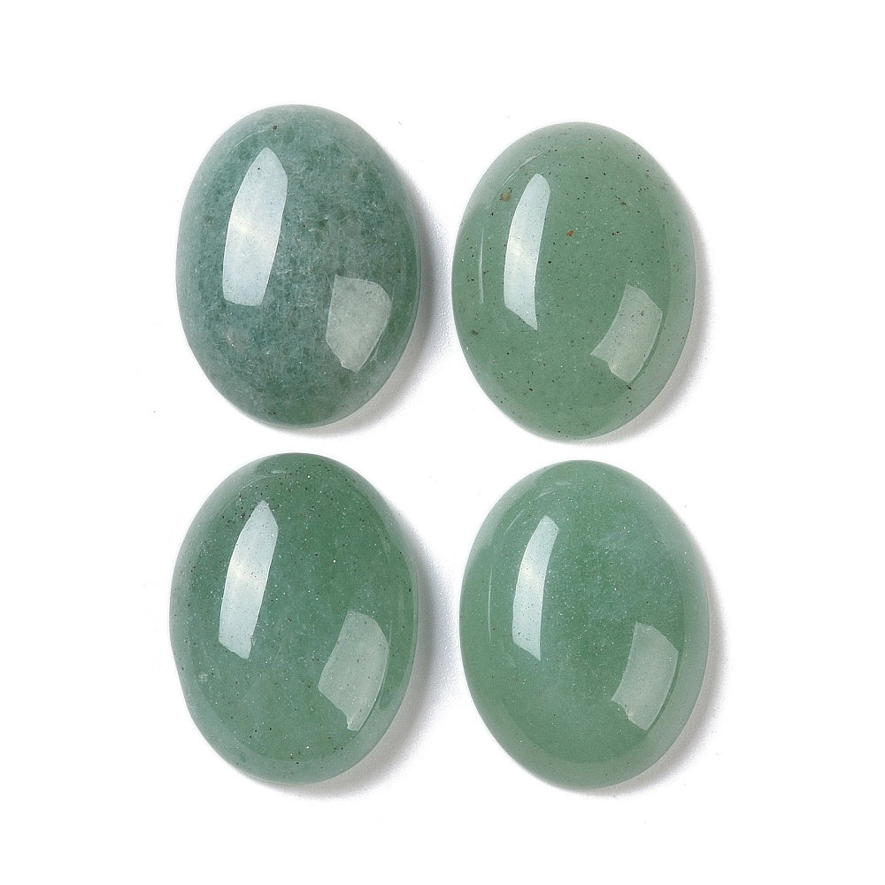 Cabochon Avaturine - Grön Oval 18x13mm 1 styck Hilmas Pyssel