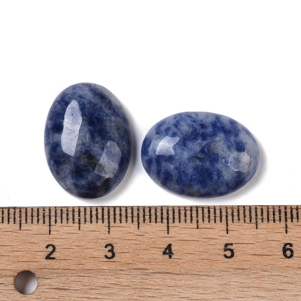Cabochon Blue Spot Jasper - Oval 18x13mm 1 styck Hilmas Pyssel