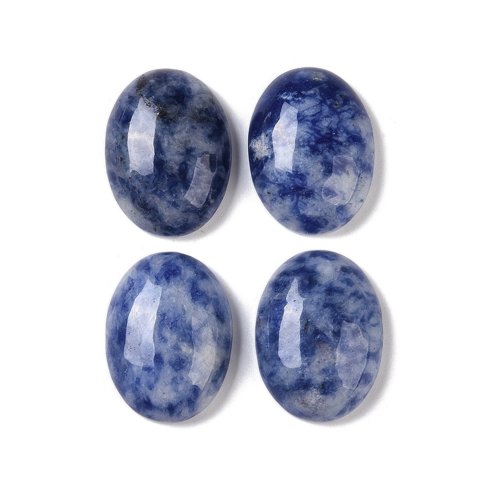 Cabochon Blue Spot Jasper - Oval 18x13mm 1 styck Hilmas Pyssel