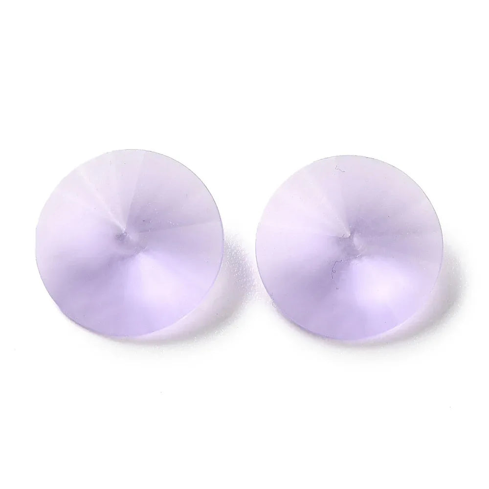 Kinesisk Strass - Rivoli Frosted Violet 12mm 1 styck Hilmas Pyssel