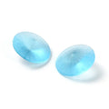 Kinesisk strass - Rivoli Frosted Aqua 12mm 1 styck Hilmas Pyssel