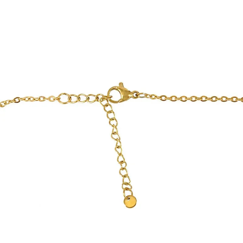 Halskedja Rostfritt stål 18k Guldpläterad - Små länkar 42cm 1 styck Grekisk Metall