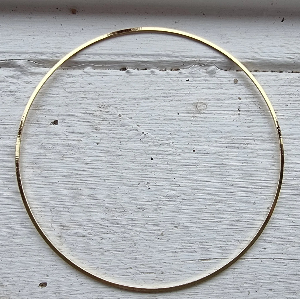 Cirkel - Guldfärgad 80mm 1 styck Grekisk Metall