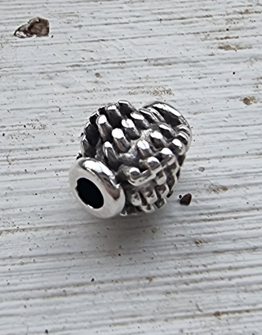 Mellandel Silverpläterade - Tub Kotte 6x8mm, 1 styck Grekisk Metall