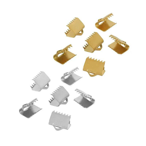 Ändfäste platta band rostfritt stål - Bredare modell, 10mm, 10-pack Grekisk Metall
