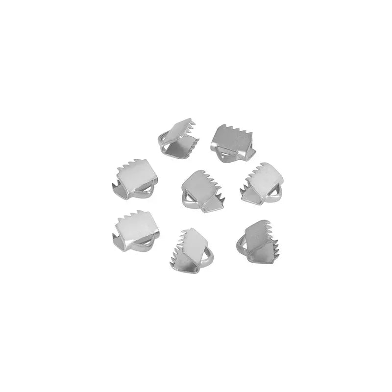Ändfäste platta band rostfritt stål - Bredare modell, 6,5mm, 10-pack Grekisk Metall