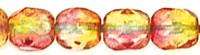 Tjeckiska Firepolish - Fuchsia / Lemon 4 mm, 50-pack Hilmas Pyssel