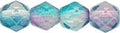Tjeckiska Firepolish - Pink / Blue 4 mm 50-pack Hilmas Pyssel