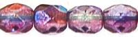 Tjeckiska Firepolish - Pink / Blue AB 4 mm, 50-pack Hilmas Pyssel
