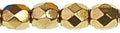 Tjeckiska Firepolish - Gold Bronze 4 mm, 50-pack Hilmas Pyssel