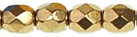 Tjeckiska Firepolish - Gold Bronze 4 mm, 50-pack Hilmas Pyssel