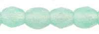 Tjeckiska Firepolish - Milky Aquamarine 3mm, 50-pack Hilmas Pyssel