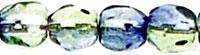 Tjeckiska Firepolish - Blueberry/Green Tea 3mm, 50-pack Hilmas Pyssel