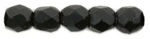 Tjeckiska Firepolish - Matte Jet 2,5mm 50-pack Hilmas Pyssel