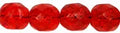 Tjeckiska Firepolish - Crackle Siam Ruby 8mm, 25-pack Hilmas Pyssel