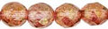 Tjeckiska Firepolish - Luster Transparent Topaz/Pink 8mm, 25-pack Hilmas Pyssel