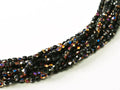 Tjeckiska Firepolish - Jet Sliperit 2mm 1 sträng Hilmas Pyssel