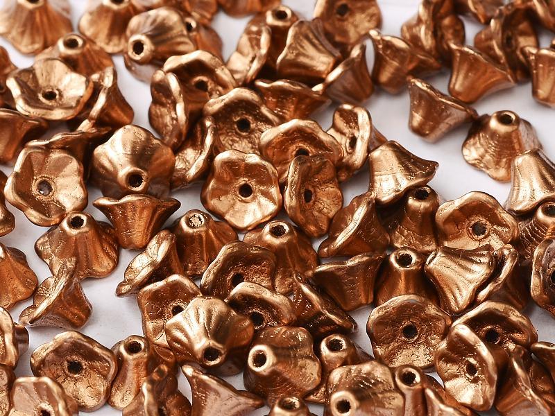 Flower Cup Beads - Camel Gold 7x5 mm, 20-pack Hilmas Pyssel