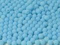 Tjeckiska Druk (Runda) - Alabaster Sky blue (matte) 3mm, 50-pack Hilmas Pyssel
