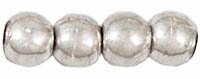 Tjeckiska Druk (Runda) - Silver (full) 3mm, 50-pack Hilmas Pyssel