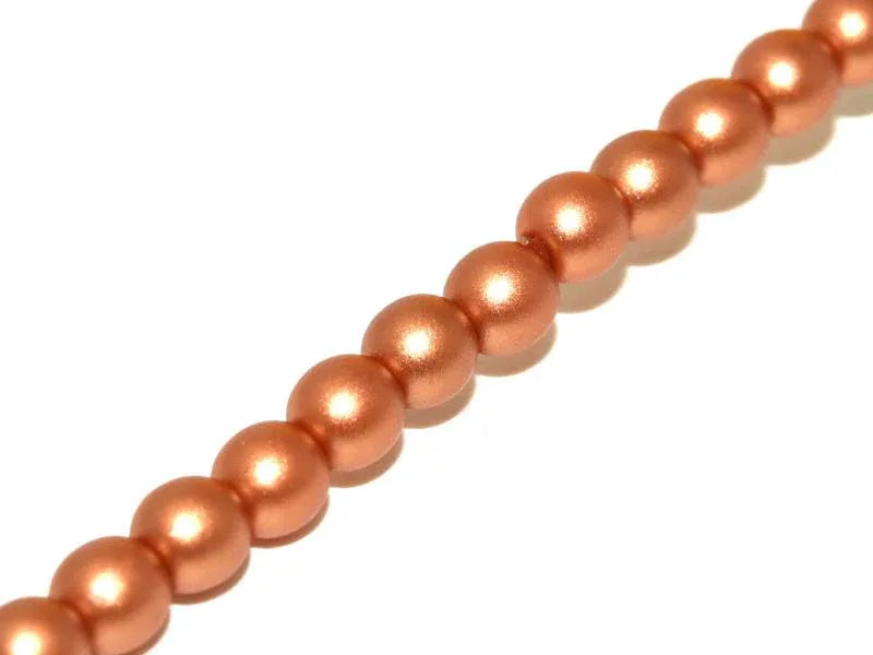 Tjeckiska Druk (Runda) - Metallic Copper 3mm, 1 Sträng Hilmas Pyssel