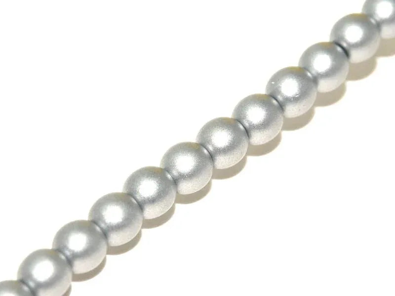Tjeckiska Druk (Runda) - Metallic Silver 3mm Hilmas Pyssel