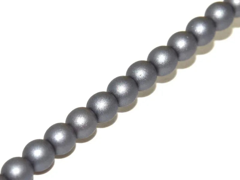 Tjeckiska Druk (Runda) - Metallic Steel 3mm, 1 sträng Hilmas Pyssel