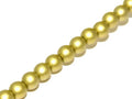 Tjeckiska Druk (Runda) - Metallic Olivine 3mm, 1 sträng Hilmas Pyssel
