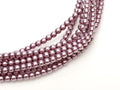 Tjeckiska Vaxade Glaspärlor - Shiny Orchid 2mm, 1 sträng Hilmas Pyssel