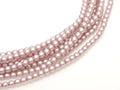 Tjeckiska vaxade glaspärlor - Matted Antique Pink Satin 2mm Hilmas Pyssel