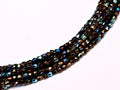 Tjeckiska Firepolish - Jet Bronze AB 2mm 50-pack Hilmas Pyssel